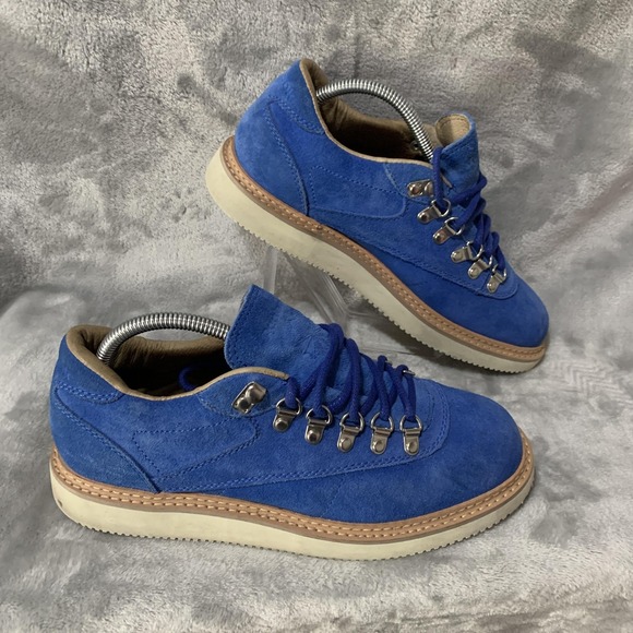 Reebok Exofit RW Boots Mens Size 7.5 Blue Suede Hiking Vibram Trail Outdoor Rare - Picture 6 of 16